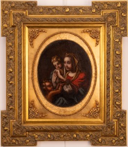 Malarz nieznany Madonna z Dzieciątkiem i Św. Janem, XVIII w. (II)