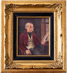 Otto Kirchner – Eckart, (1887-1960) Portret mężczyzny z listem, ok. 1920 r.