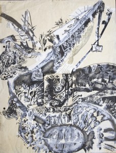 Zdzisław Lachur (1920-2007) Z cyklu wędrówki ludzi I, ok. 1970r.