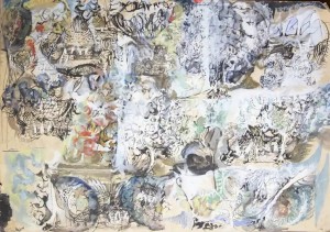 Zdzisław Lachur (1920-2007) Z cyklu wędrówki ludzi II, ok. 1970r.