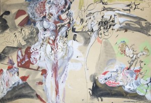 Zdzisław Lachur (1920-2007) Z cyklu wędrówki ludzi III, ok. 1970r.