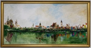 Wojciech Stanisław Kosowski (1933-1999)  Panorama Warszawy