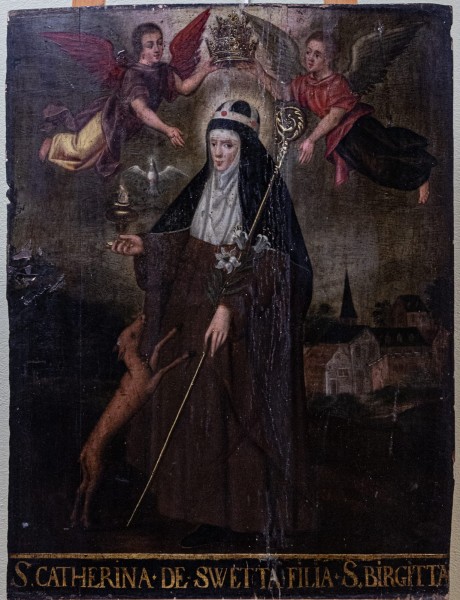 Portret Świętej Katarzyny Szwedzkiej (1331-1381), XVIII w.