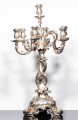 Para srebrnych kandelabrów rokokowych, Niemcy XIX w.