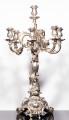 Para srebrnych kandelabrów rokokowych, Niemcy XIX w.