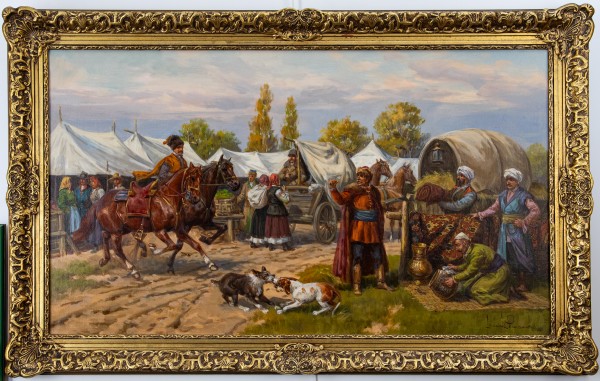 Leszek Piasecki  1928-1990 „Na targu”,