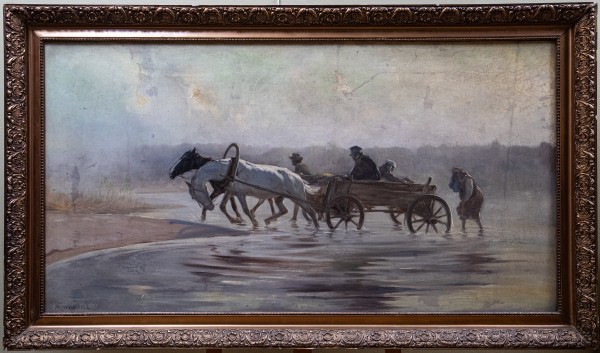 Józef Ryszkiewicz, (1888-1942) Transport rannego powstańca 1863 r.