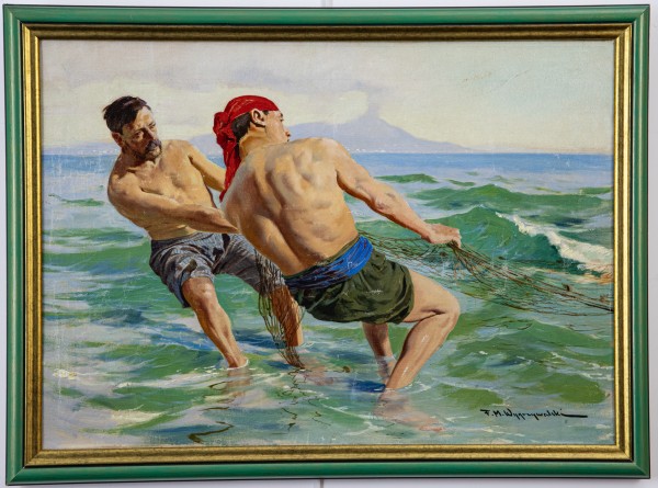 Feliks Michał Wygrzywalski (1875-1944) Rybacy z Zatoki Neapolitańskiej, ok.1900 r.