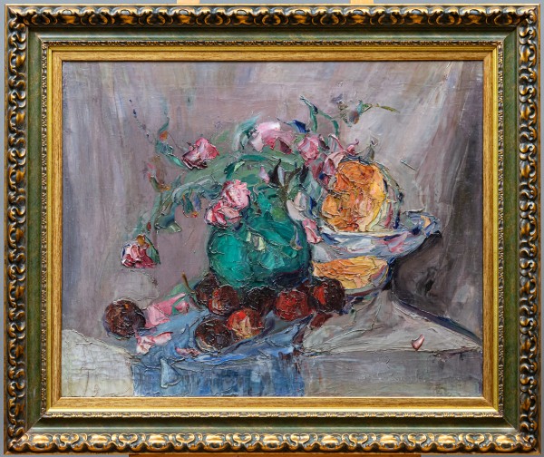 Włodzimierz Terlikowski (1873-1951), Kwiaty w zielonym wazonie