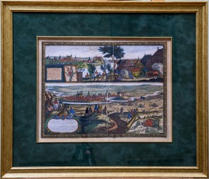 ORYGINALNA GRAFIKA PRZEDSTAWIAJĄCA PUŁTUSK I BYDGOSZCZ