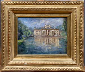 A.Foch (?), "Pałac na wyspie w Łazienkach Królewskich"