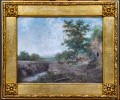 Adam Wiktor Malinowski (1852-1932), "Pejzaż z wędrowcem", ok. 1890 r.