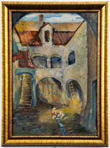 Jerzy Merkel (1881-1976), "Stare podwórko"