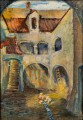 Jerzy Merkel (1881-1976), "Stare podwórko"