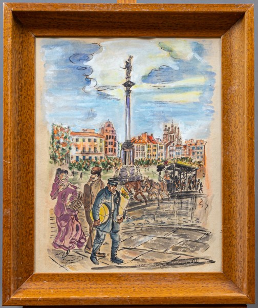 Antoni Uniechowski (1903-1976), "Plac Zamkowy w Warszawie", ok. 1930 r.