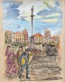 Antoni Uniechowski (1903-1976), "Plac Zamkowy w Warszawie", ok. 1930 r.