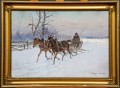 Ignacy Zygmuntowicz (1875-1947), "Zimowy zaprzęg"