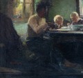 Henryk Rauchinger (1858-1942), "Przy rodzinnym stole", ok. 1920 r.