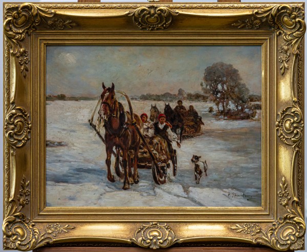 Alfred Schweitzer,  „Powrót z kościoła”