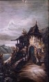 Malarz nierozpoznany, XX w. Stary dom w górach