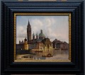 Karl Kaufmann (1843-1905) Wenecja, fragment miasta z kościołem San Giorgio Maggiore