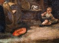 Malarz nierozpoznany, XVIII/XIX w. Scena rodzajowa, (Zaloty)