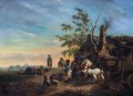 Malarz naśladowca Philipa Wouwermanna? XVIII w. Przed kuźnią, 