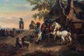 Malarz naśladowca Philipa Wouwermanna? XVIII w. Przed kuźnią, 