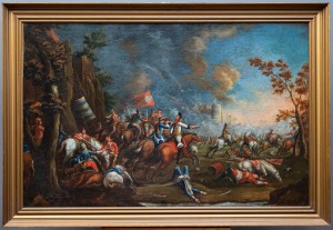 Malarz nierozpoznany, XVIII/XIX w. Scena batalistyczna