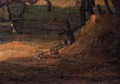Malarz nierozpoznany, XVIII/XIX w. Scena batalistyczna na tle ruin 