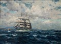 Michael Zeno Diemer (1867 - 1939) Kliper na pełnym morzu