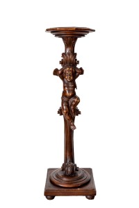 Gerydon dekorowany figurką putta, XIX w.