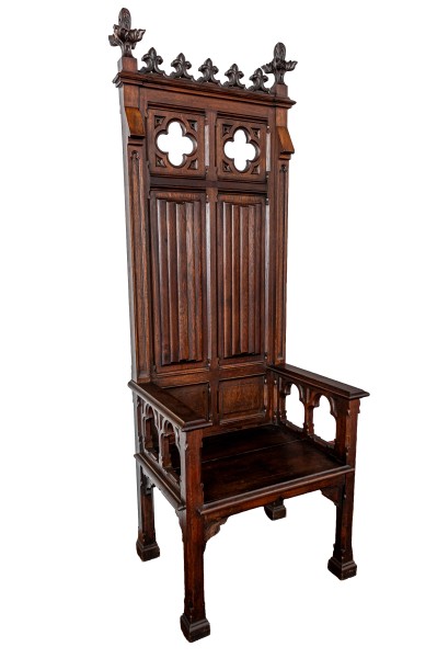 Fotel honorowy (monasticchair), XIX w.