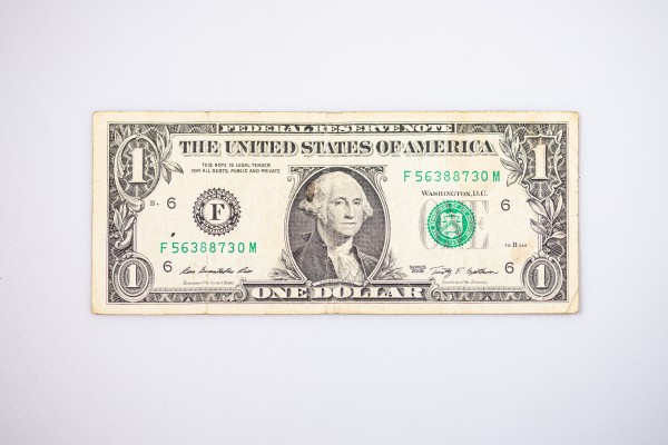 Banknot jednodolarowy,USA 2009, (Washington) 