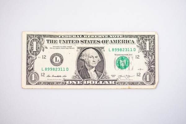 Banknot jednodolarowy,USA 2013, (Washington) 