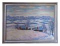 Michał Maksymilian  Rekucki, (1884-1971) Pejzaż zimowy z widokiem na Tatry, XXw. 