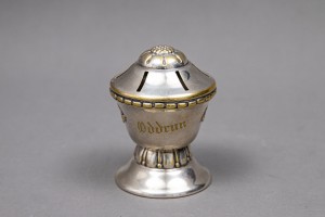 Platerowa podstawka do nożyków do owoców, XIX/XX w.