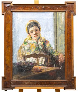 Malarz nieznany, XX w. Portret młodej kobiety,