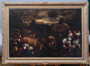 Francesco Bassano? 1549-1592) Zwożenie i deptanie winogron, XVI w.