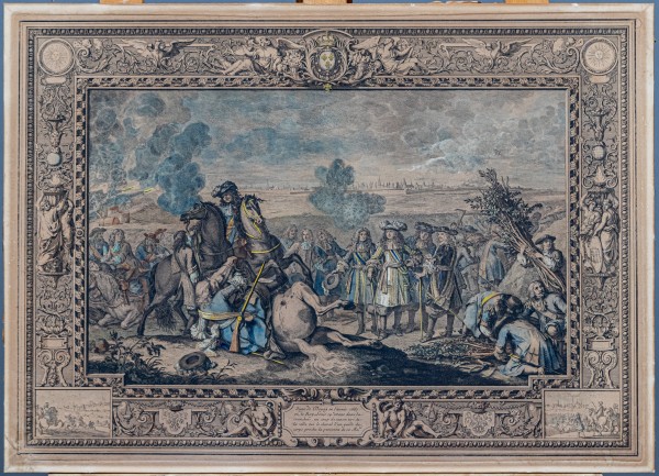 Sebastian Leclerc (1637-1714) Drugi wpis po scaleniu Klęska armii hiszpańskiej nad kanałem brugskim w 1667 roku Oblężenie Douai w 1667 roku