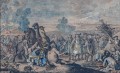 Sebastian Leclerc (1637-1714) Drugi wpis po scaleniu Klęska armii hiszpańskiej nad kanałem brugskim w 1667 roku Oblężenie Douai w 1667 roku