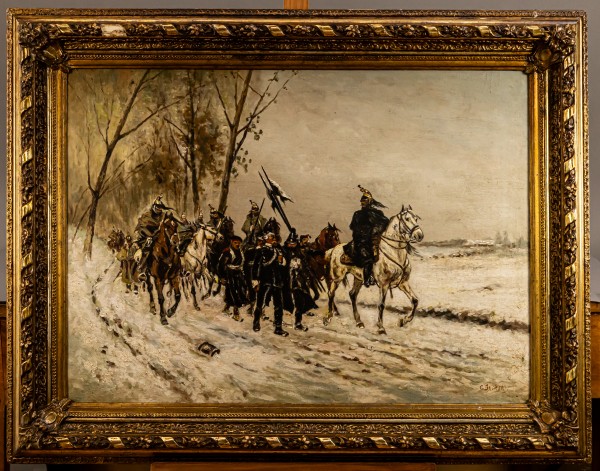 Georges Becker (1846-1909), Scena z wojny francusko-pruskiej 1870-1871 roku,