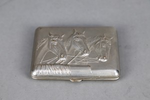 Papierośnica metalowa, XX w.