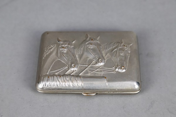 Papierośnica metalowa, XX w.