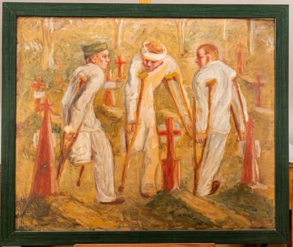 Stanisław Dawski (1905-1990) Odwiedziny, 1945 r.