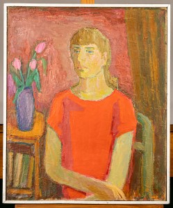 Maksymilian Stratanowski (1913-1987) Portret córki malarza